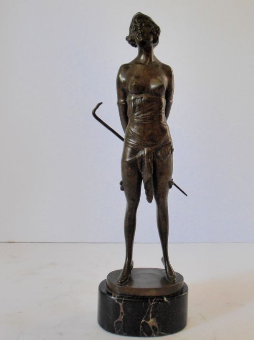 Bruno Zach. Bronze Figure "The Riding Crop".