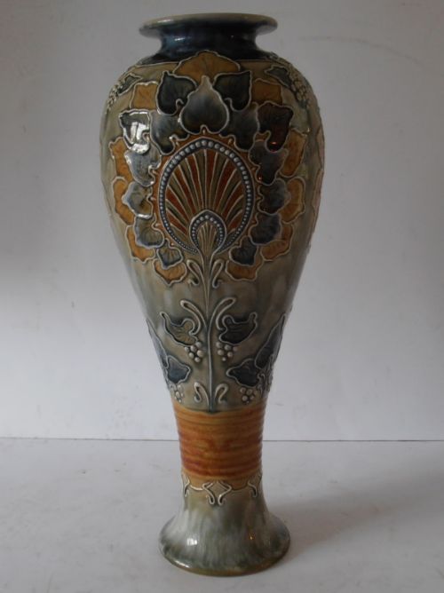 A Tall Royal Doulton Vase by Eliza Simmance.