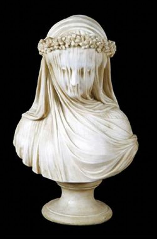 Copeland Parian Bust of the Veiled Bride