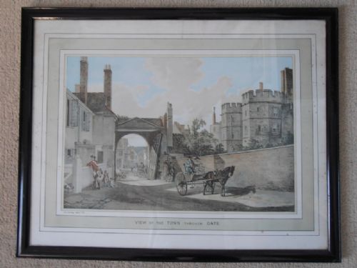 fig 1. After Paul Sandby Set of Three Prints of Windsor Castle