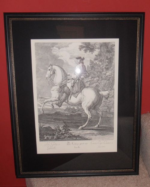 After Johann Elias Ridinger (1698-1767) a Set of Four Dressage Engravings