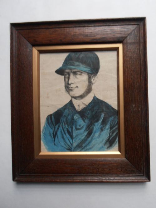 C1840 Sam Kitchener - Jockey - Hand Coloured