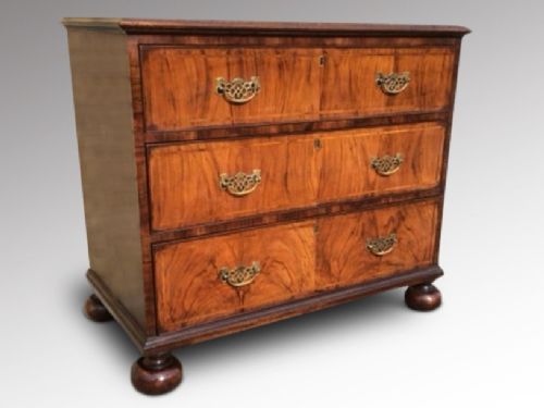 A Walnut Chest of Drawers C1790