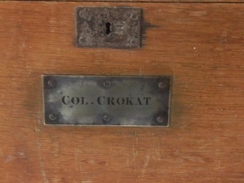 fig 3. A Napoleonic Military Officers Tea Chest belong to Col Crokat c1800