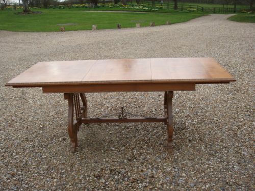 A Vintage Mellow Pitch Pine Extending Dining Table