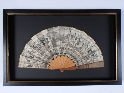 A Rare Antique Fan for 1873 Epsom Derby