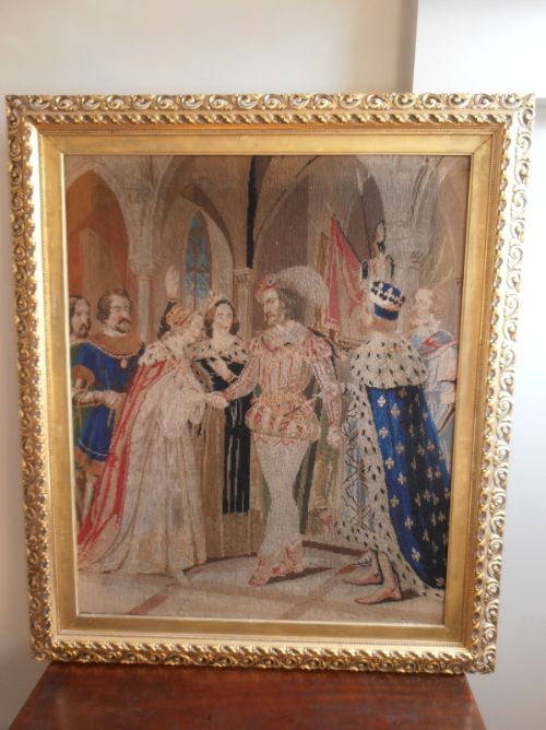 A 19th C Tapestry Framed