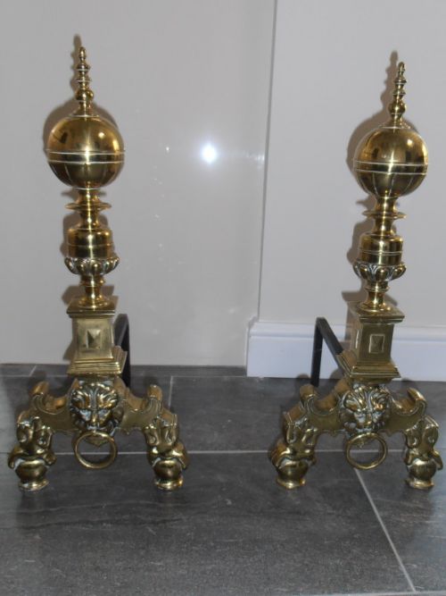 A Pair of 19thc Fire Dogs
