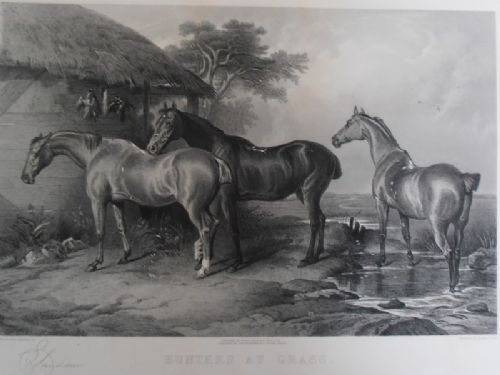 After Edwin Landseer Ra - Hunters at Grass