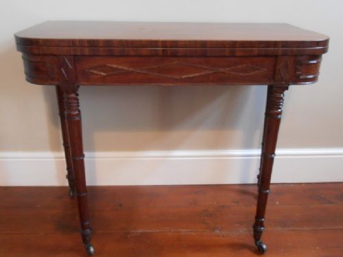 A Regency Mahogany Tea Table