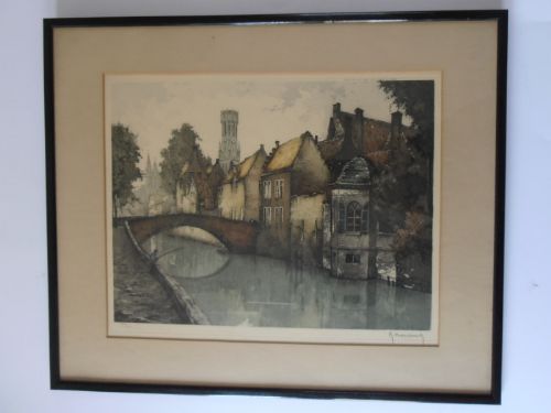Roger Hebbelinck (Belgium).canal Scene