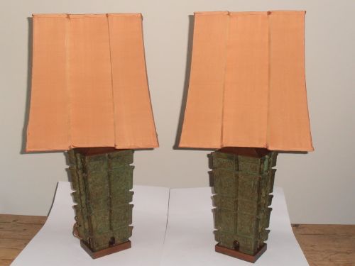 Pair Far Eastern Table Lamps