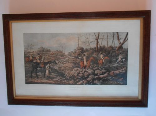 A Set of Four Hunting Engravings