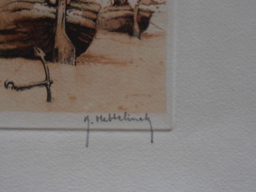 fig 1. Roger Hebbelinck. Seaside Engraving