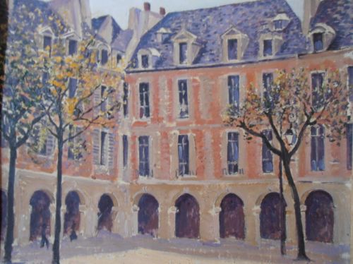 fig 1. Norman Lloyd (Australian, 1897-1985) - 'House of Victor Hugo, Paris' - oil on board