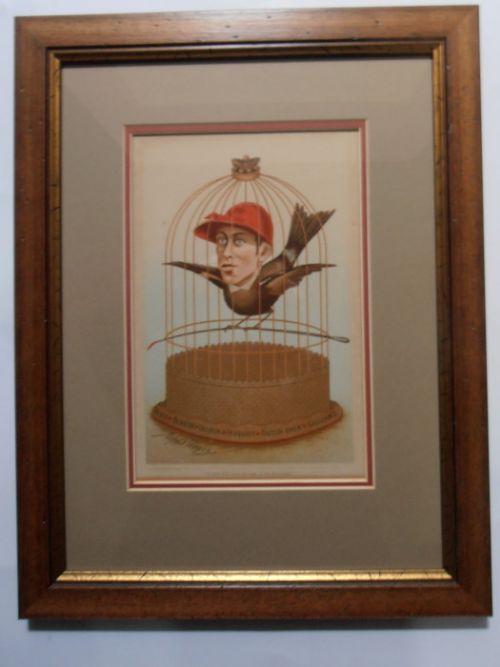 fig 1. After Alfred Rogers, A Pair Rare Lithographs of Fred Archer and George Fordham