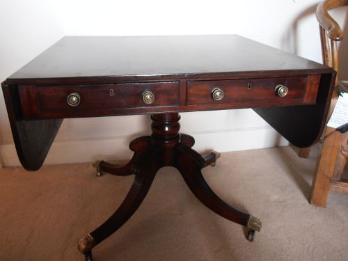 19thc Mahogany Sofa Table