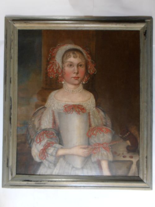 English School, C1700 - Oil - A Young Girl