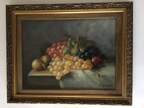 I. Bianchi - Oil - Still Life Fruit