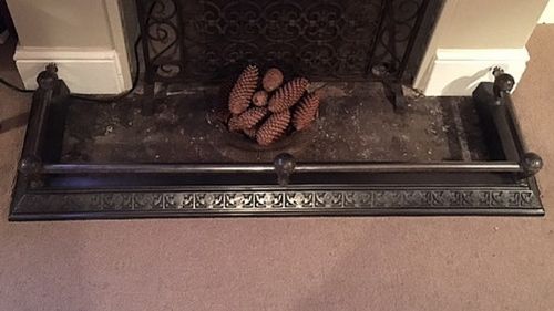 An Art Nouveau Heavy Steel Fender