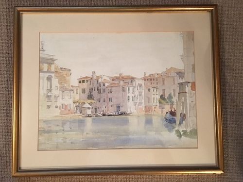 Italian School. A Venetian Backwater, Watercolour