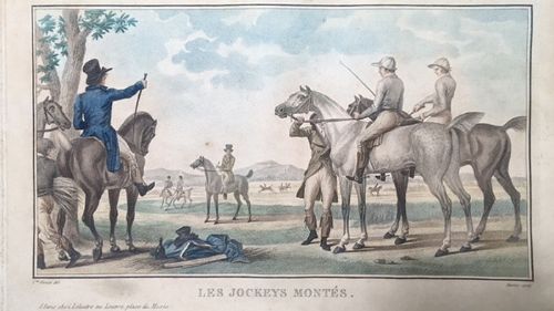 After Carle Vernet (1758-1836) Four French Horse Racing Lithographs