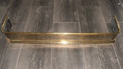 A Victorian Brass Fender