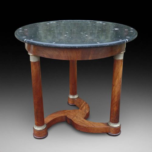 A Marble Top Occasional Table, Ca. 1845-65
