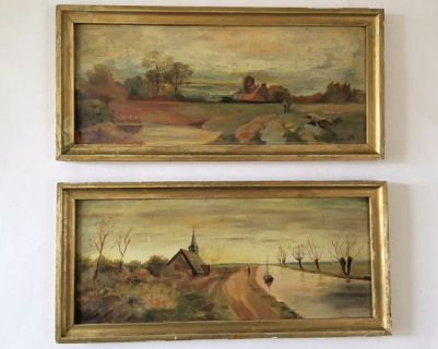 A Pair of Small Oil Landscapes