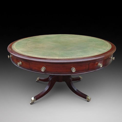 A Mahogany Drum Table