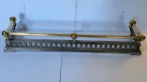 Victorian Brass & Steel Fender