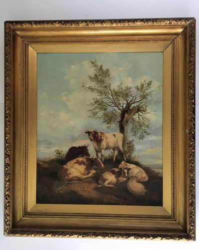 Thomas Sidney Cooper - Oil on Canvas Signed and Dated