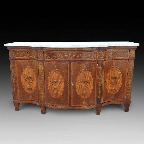 Early 19th Century Serpentine Commode / Side Cabinet, Ca 1810-20