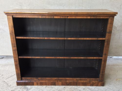A Victorian Rosewood Inlaid Bookcase
