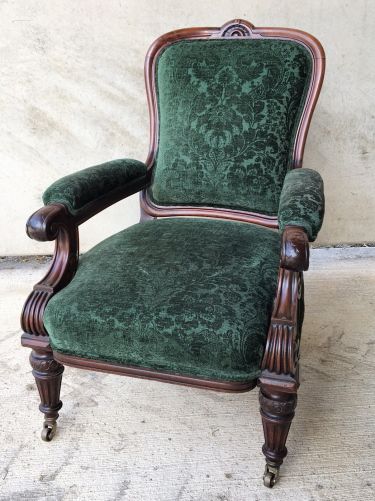 A Victorian Mahogany Armchair C1890
