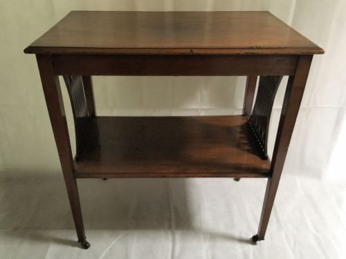An Edwardian Mahogany and Satinwood Side Table