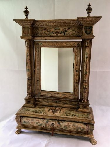 A Magnificent Early 19thc Italian Toilet Mirror