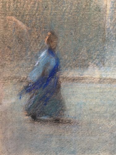fig 2. Gustavo Bacarisas - Pastel - Castel Sant Angelo - Signed & Dated