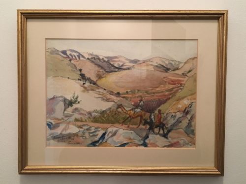 Earl Haig - Watercolor - Views from Allar Forward Jerusalem - 1940
