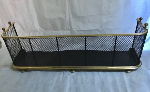 A Victorian Brass Nursery Fire Guard