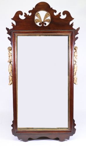 A Chippendale Revival Wall Mirror