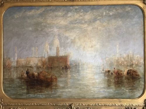 fig 1. Circle of Joseph Mallord William Turner (1775-1851) - 'The Grand Canal, Venice - Oil on Canvas