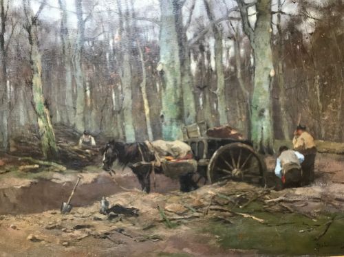 fig 1. Johan Scherrewitz (1868-1951) - Oil On Canvas