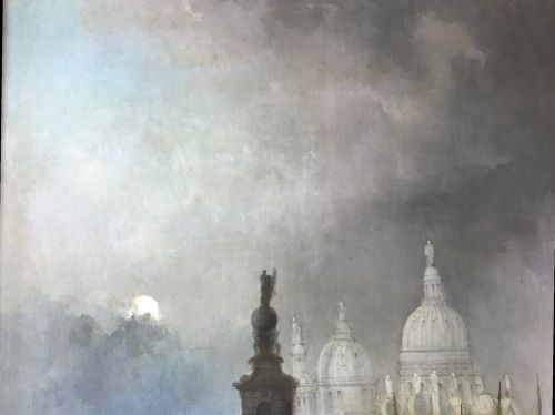 fig 3. Circle of Clarkson Stanfield, View of Santa Maria Della Salute, Venice, Oil on Canvas