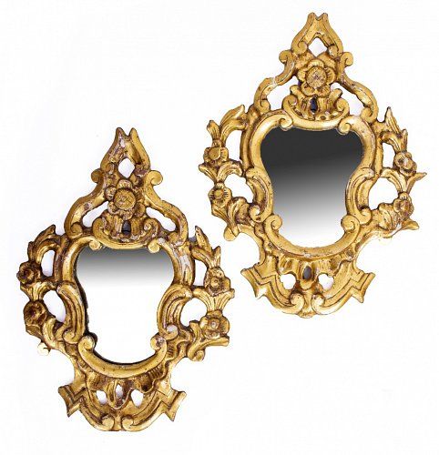 A Pair of Framed Gilt Mirrors