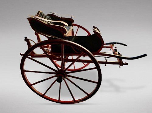 A Russian Highly Decorative Child Cart