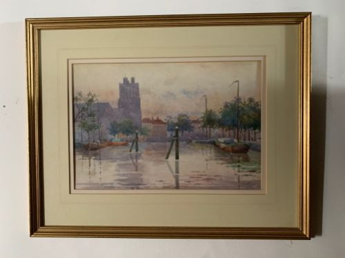 J Brockelbank - Dodrecht, Holland -Watercolour C1924