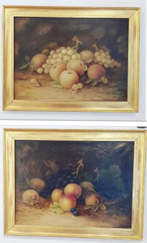 Alf Langford - Pair of Colourful Still Lives - Oil on Canvas 1923