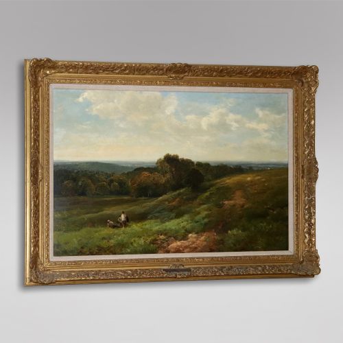 Edmund Wimperis - Oil on Canvas - Sussex Downs C1885