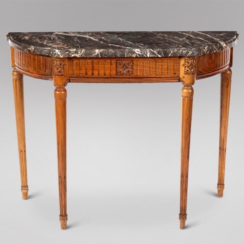 A Louis Xv1 Provincial Walnut Console Table